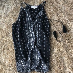 A black and white swing tank top